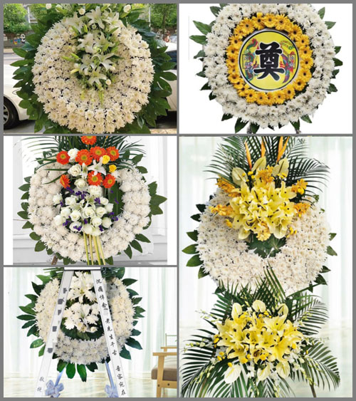 安徽蚌埠市怀远县荆山镇白莲坡村花圈速递